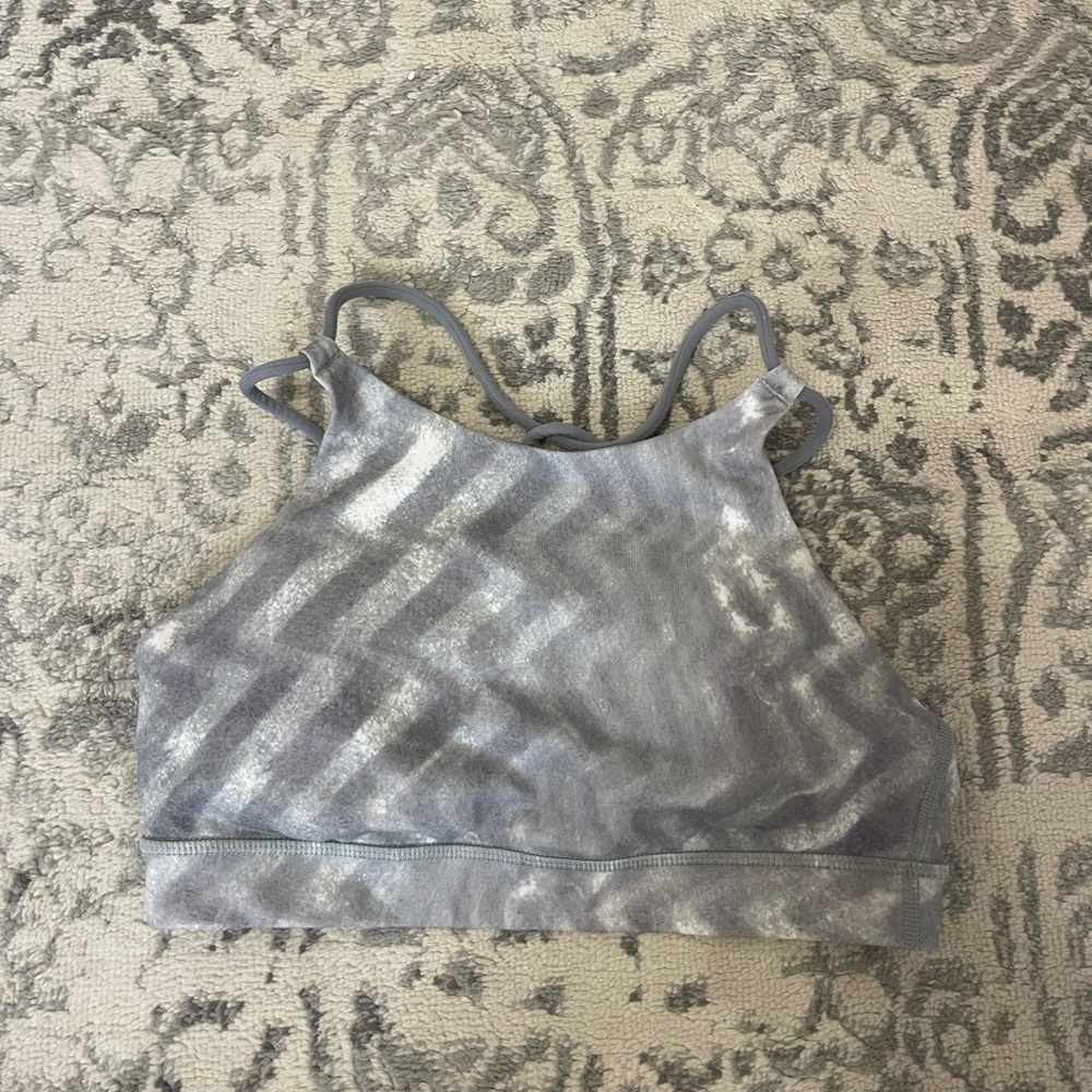 Gray Lululemon Halter-neck Sports bra